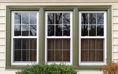 New Double-Hung Windows on a Home